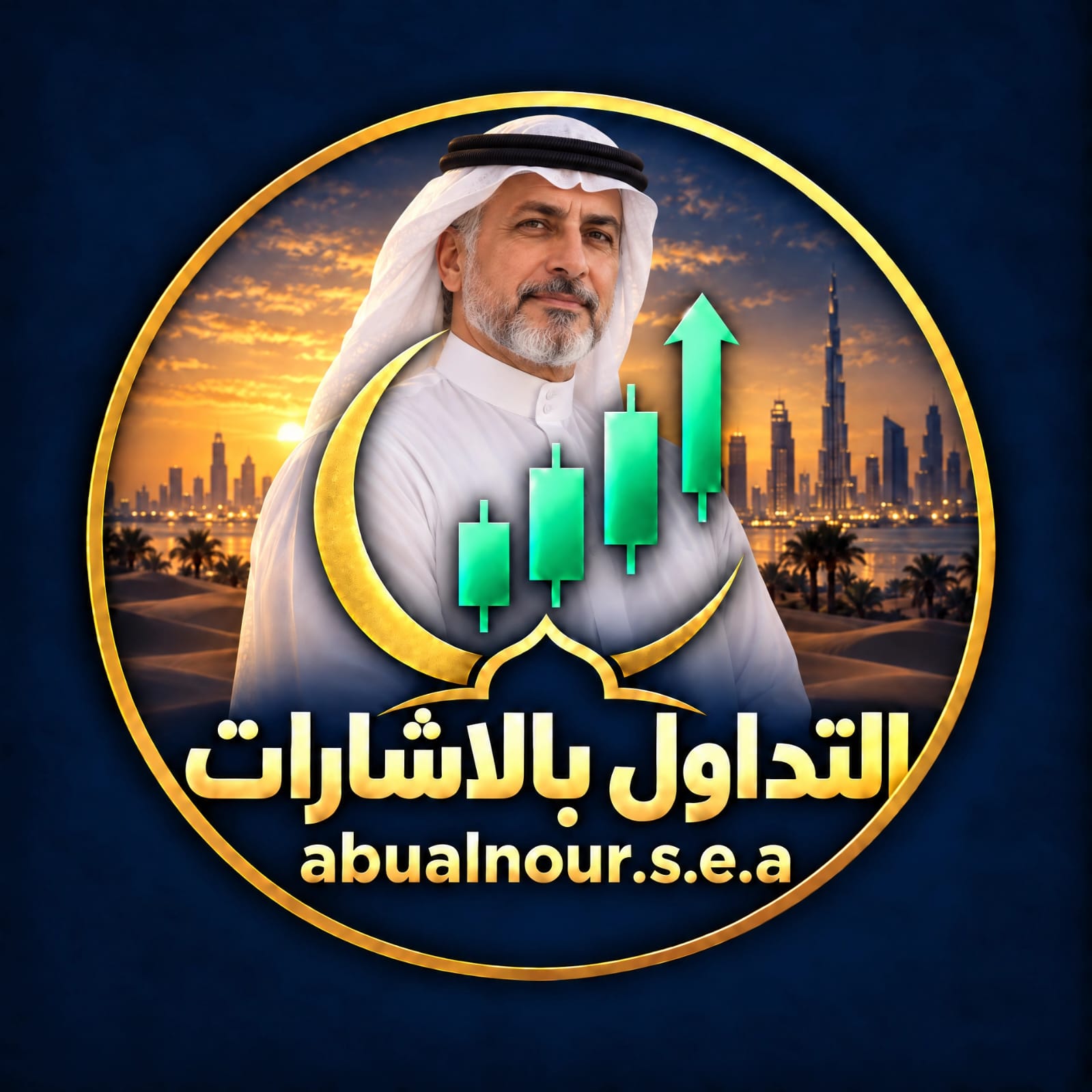 شعار يحمل الاسم «الدكتور أبو النور» والاسم اللاتيني «abualnour.s.e.a»